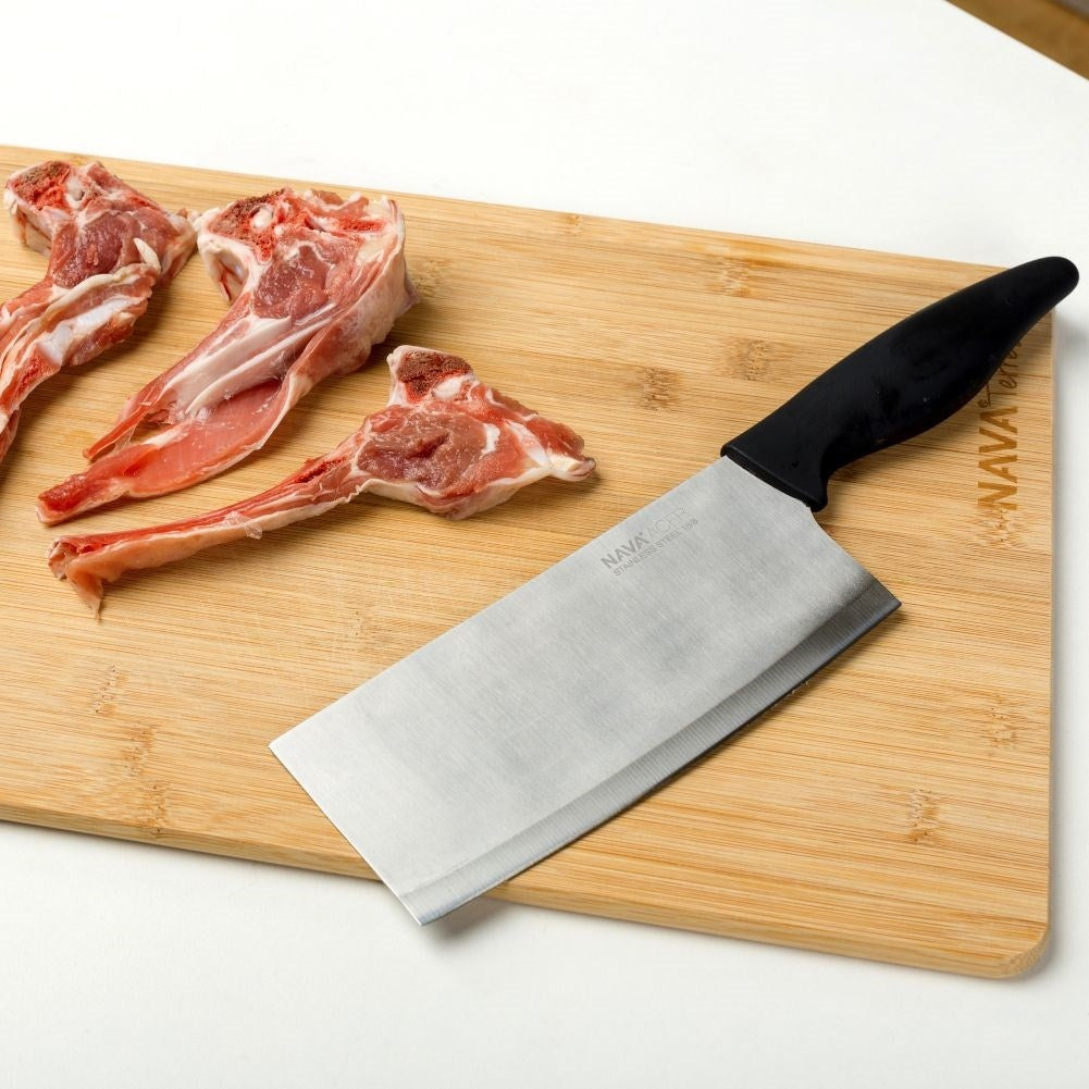Chop with stainless steel blade for meat and vegetables