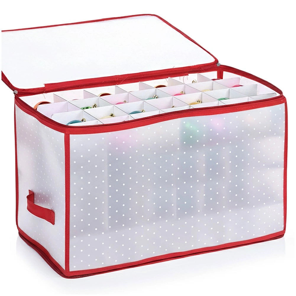 Christmas Bauble Storage Box, 112 Compartments, 58x33x34 cm