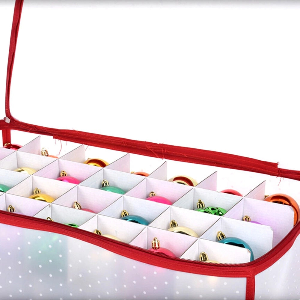 Christmas Bauble Storage Box, 112 Compartments, 58x33x34 cm