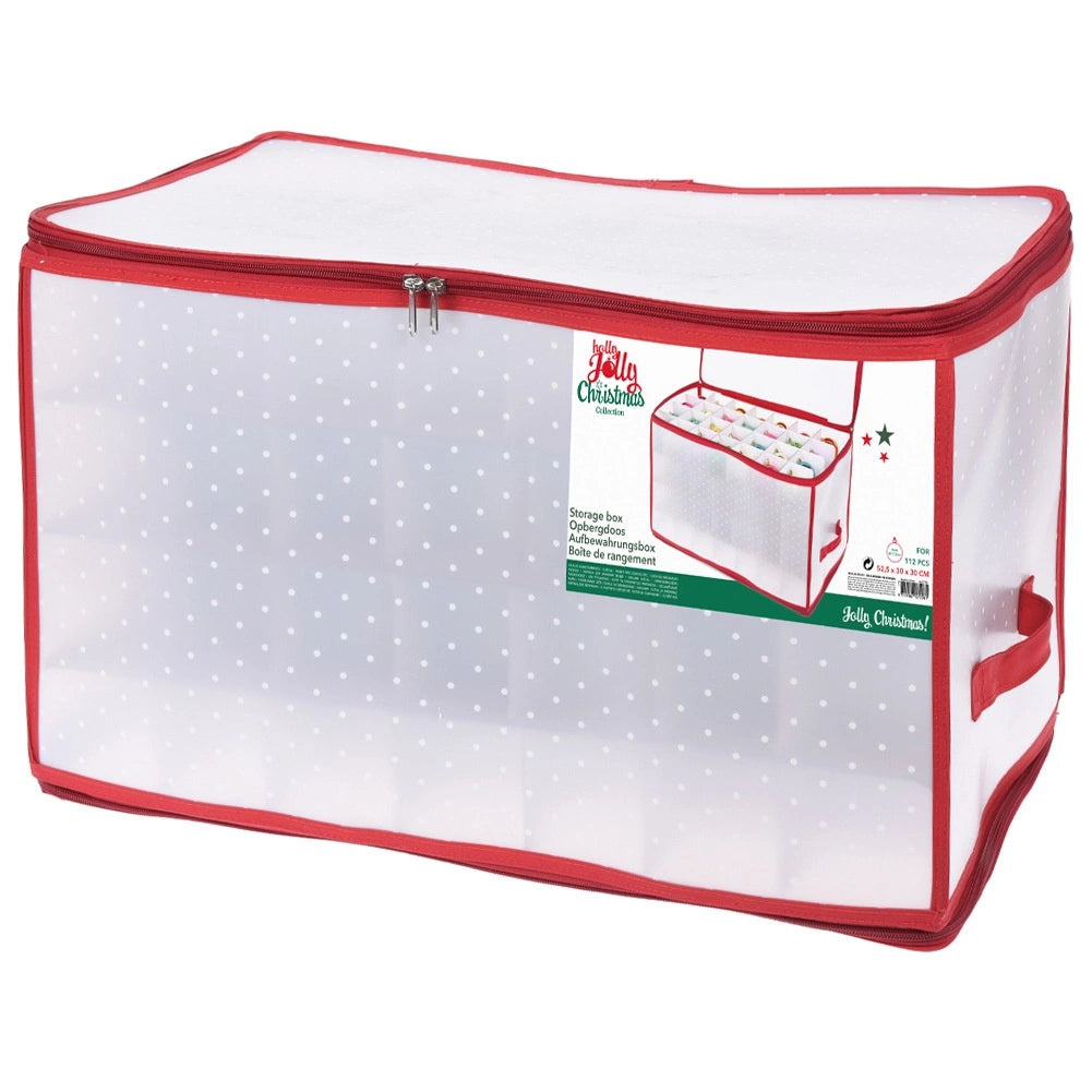 Christmas Bauble Storage Box, 112 Compartments, 58x33x34 cm