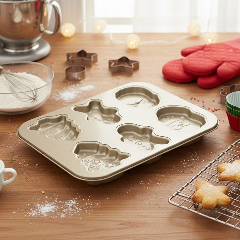 Christmas Cookie Mold, Steel, Non-Stick, 35x26.5 cm