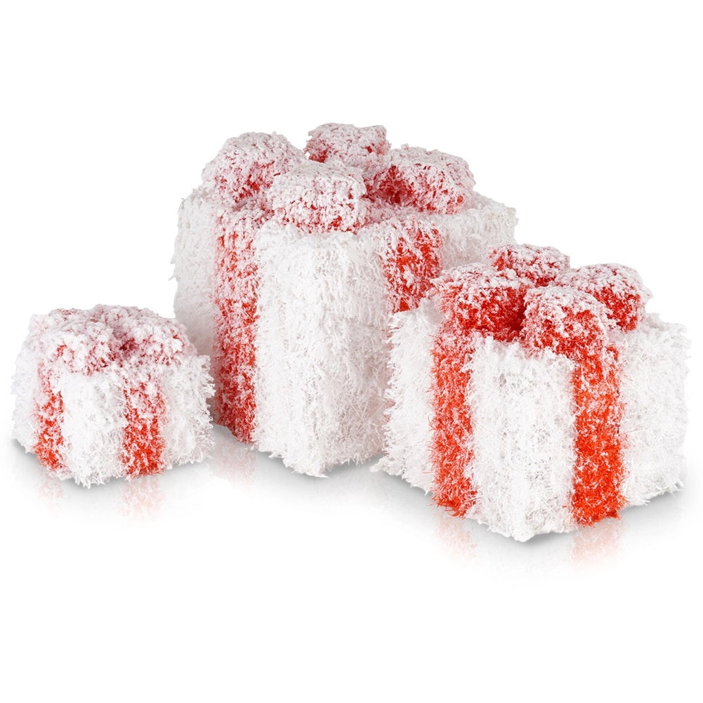 Christmas LED Gift Boxes, Set of 3, Indoor/Outdoor