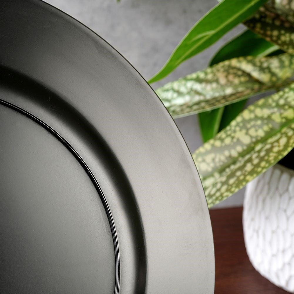 Christmas Red Round Placemat 33 cm with Santa motif