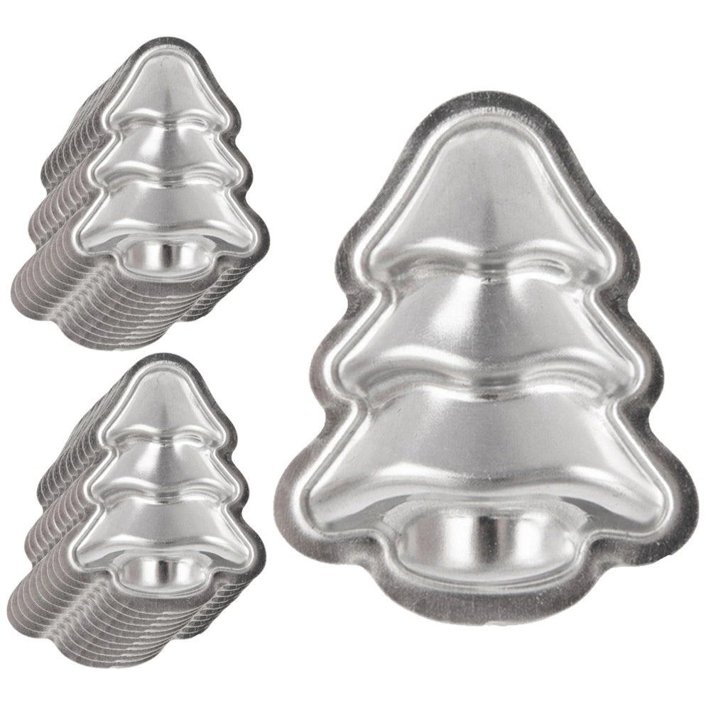 Christmas Tree Cookie Cutters, 20-Piece Set, Metal