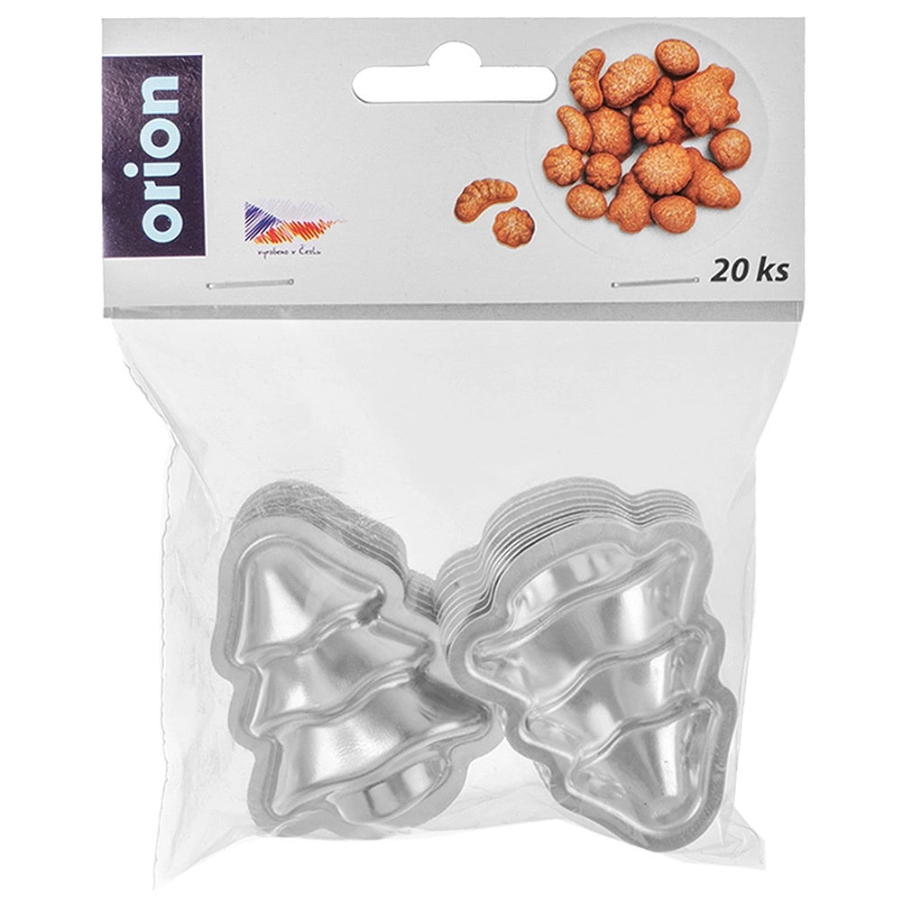 Christmas Tree Cookie Cutters, 20-Piece Set, Metal