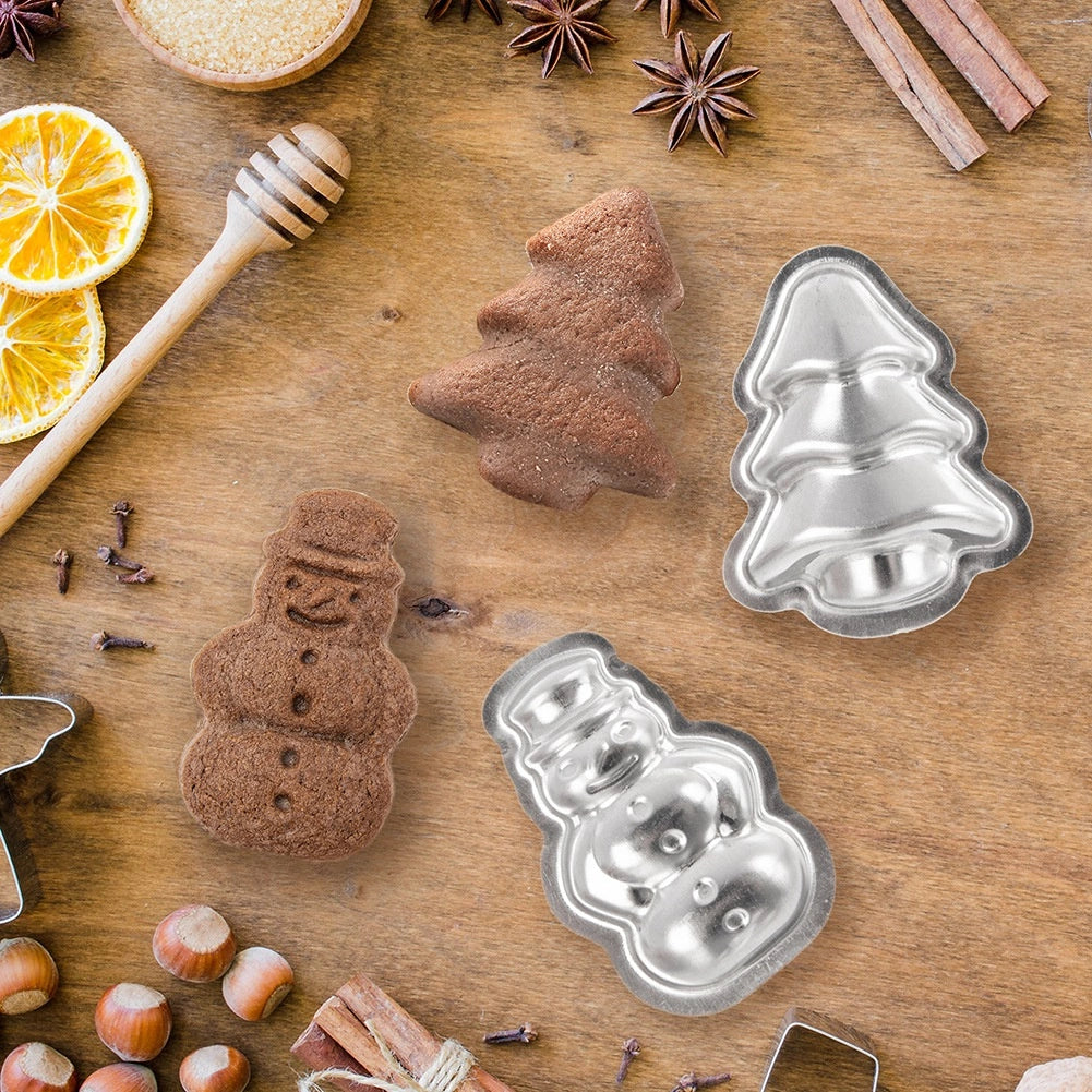 Christmas Tree Cookie Cutters, 20-Piece Set, Metal