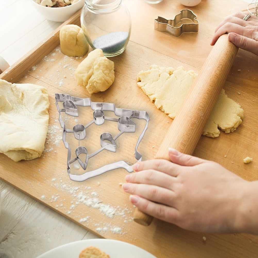 Christmas baking tin in stainless steel - Perfect cookies and gingerbread