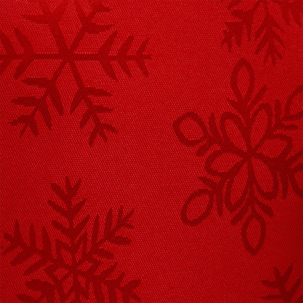 Christmas cloth in red with snowflakes, 180x130 cm, rectangular