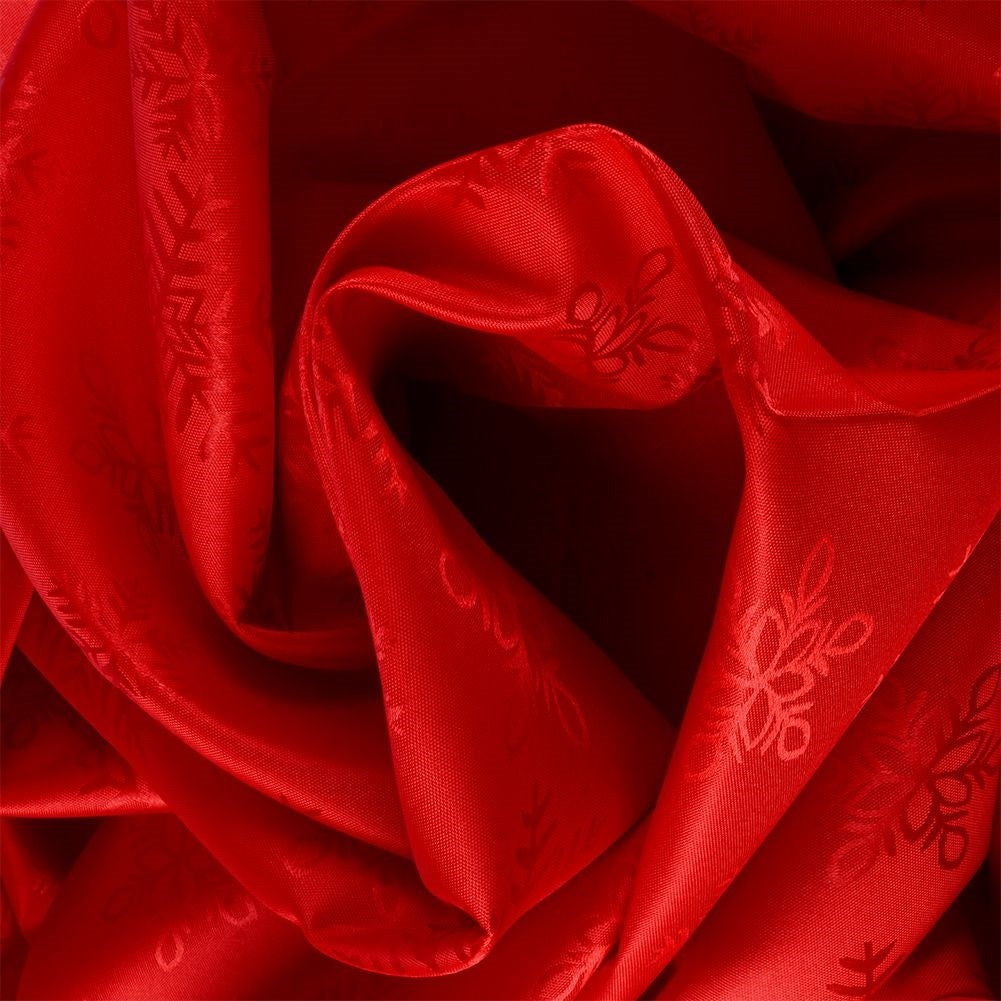 Christmas cloth in red with snowflakes, 180x130 cm, rectangular