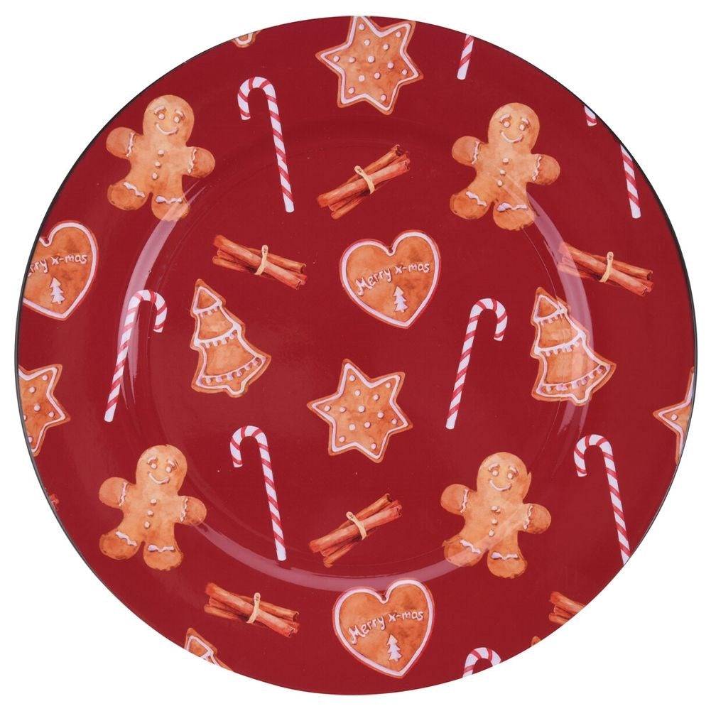Christmas coaster 33 cm - cookies, cinnamon & lollipops