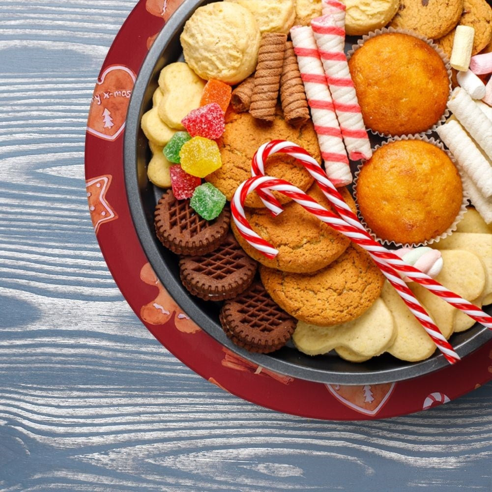 Christmas coaster 33 cm - cookies, cinnamon & lollipops