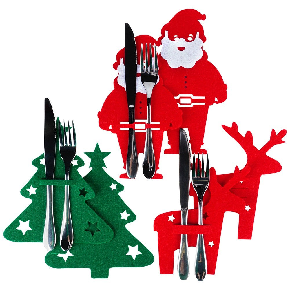 Christmas cutlery case 6 pcs.