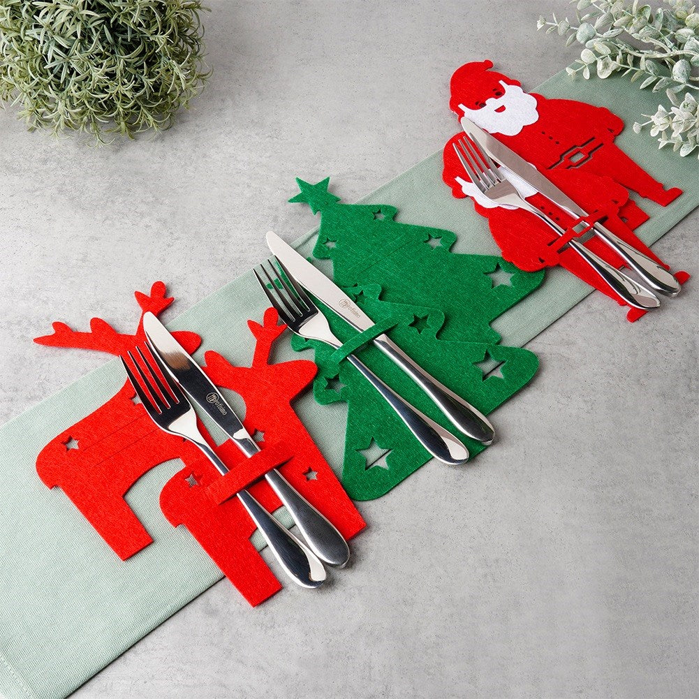 Christmas cutlery case 6 pcs.