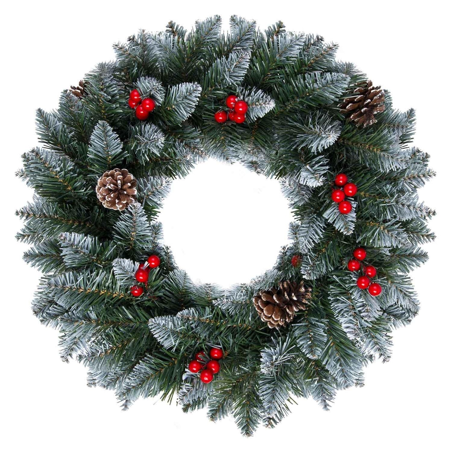 Christmas decoration 40 cm pine cones, rowan Plonos 4838