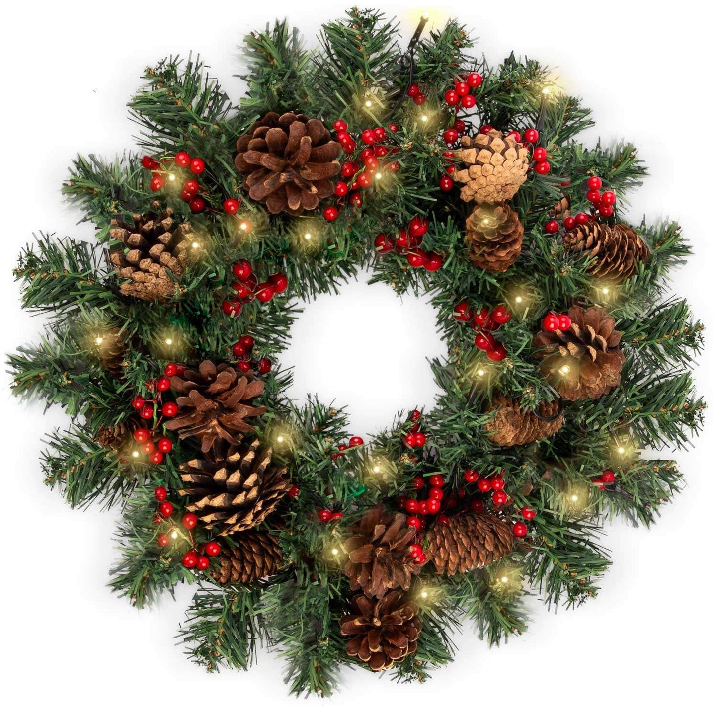 Christmas decoration 45 cm with LED lights Plonos 4835