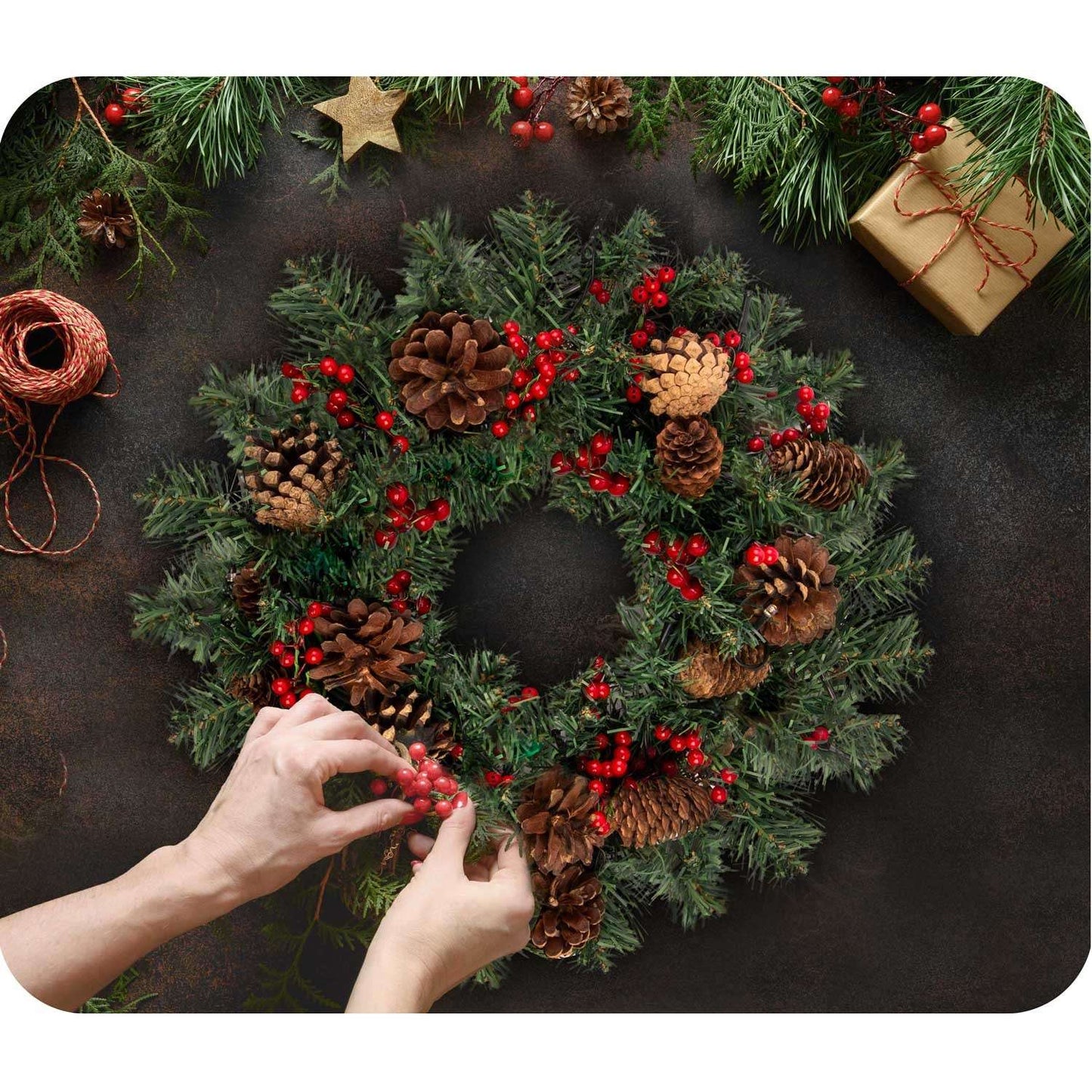 Christmas decoration 45 cm with LED lights Plonos 4835