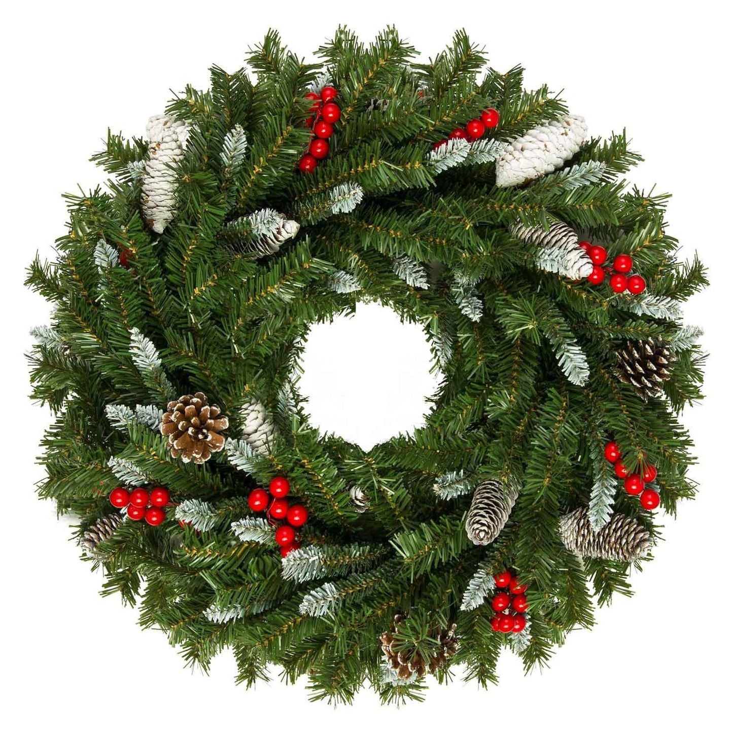 Christmas decoration 50 cm pine cones, rowan Plonos 4837