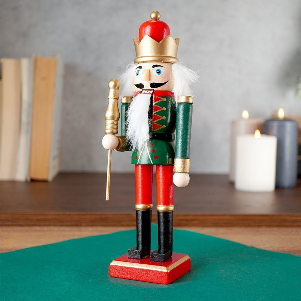Christmas decoration: Beautiful Nutcracker in Wood 25 cm