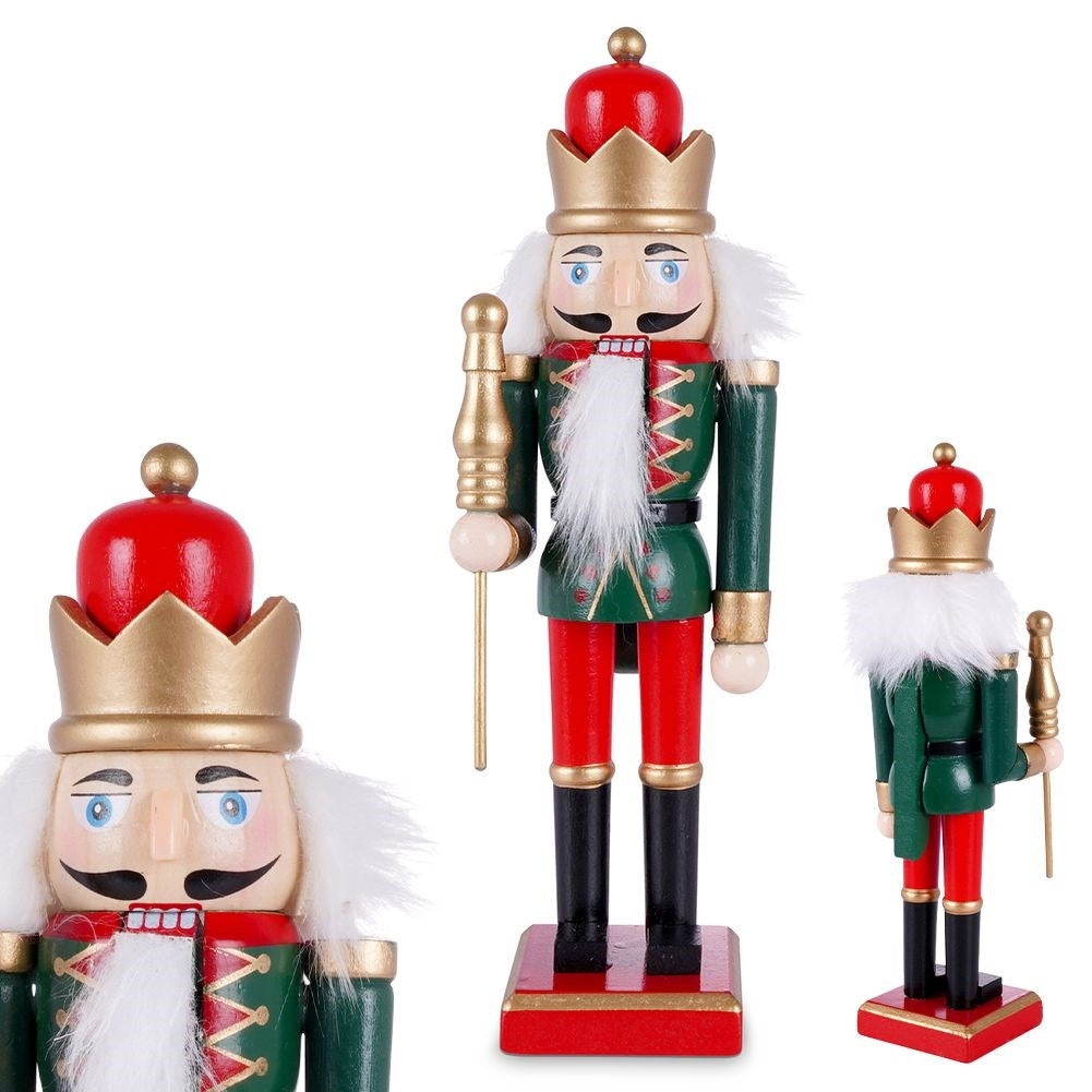 Christmas decoration: Beautiful Nutcracker in Wood 25 cm