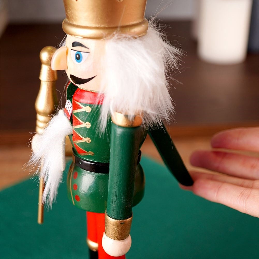 Christmas decoration: Beautiful Nutcracker in Wood 25 cm