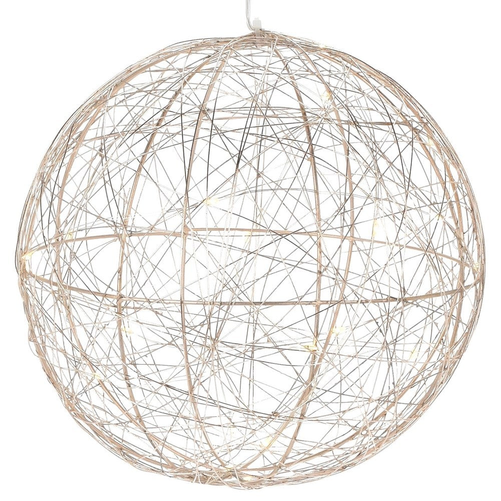 Christmas decoration: Gold star with 20 LED lights, 20 cm