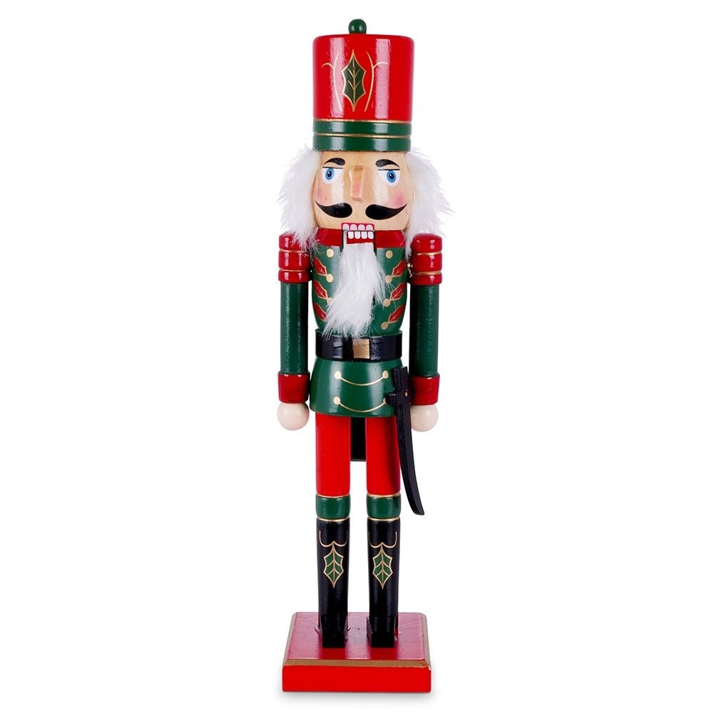 Christmas decoration Nutcracker 38 cm in wood for Christmas atmosphere