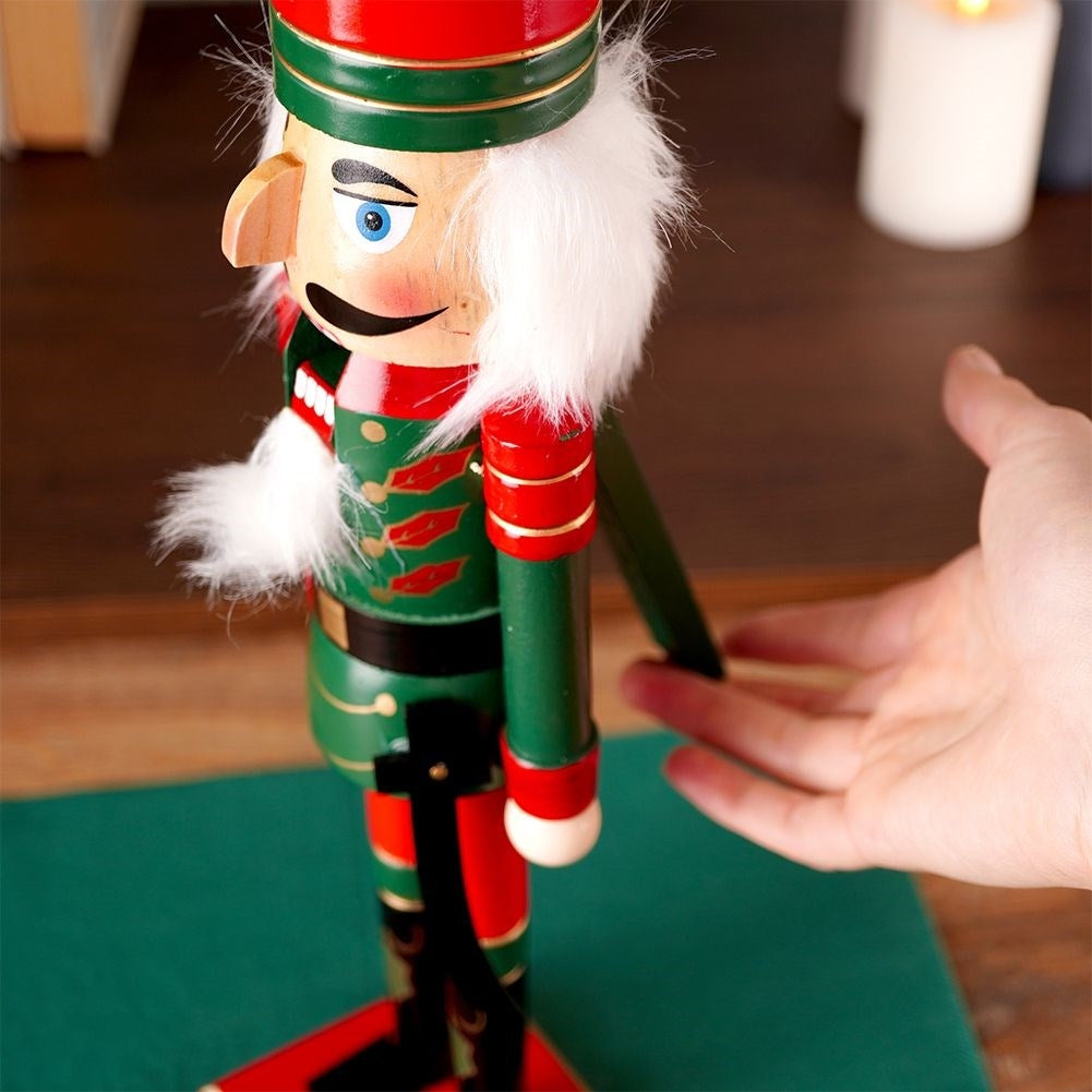 Christmas decoration Nutcracker 38 cm in wood for Christmas atmosphere