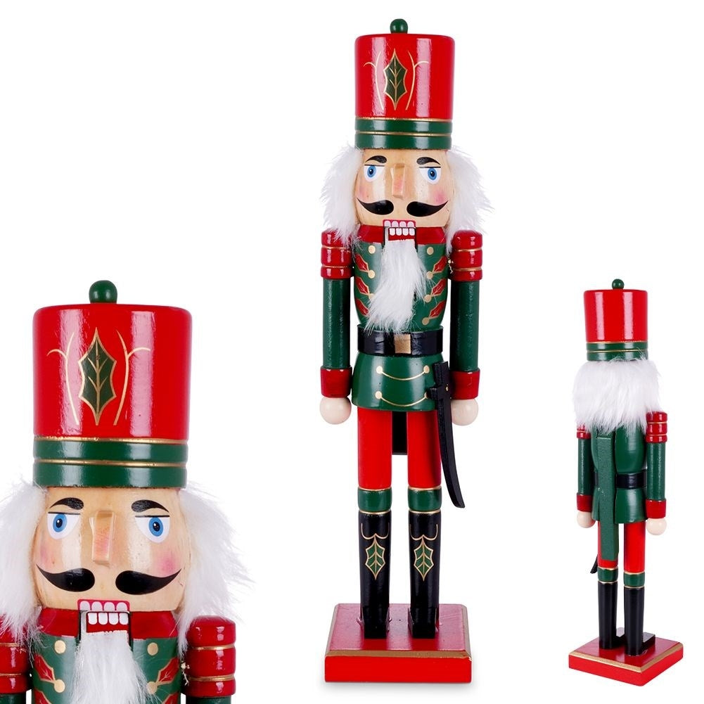 Christmas decoration Nutcracker 38 cm in wood for Christmas atmosphere