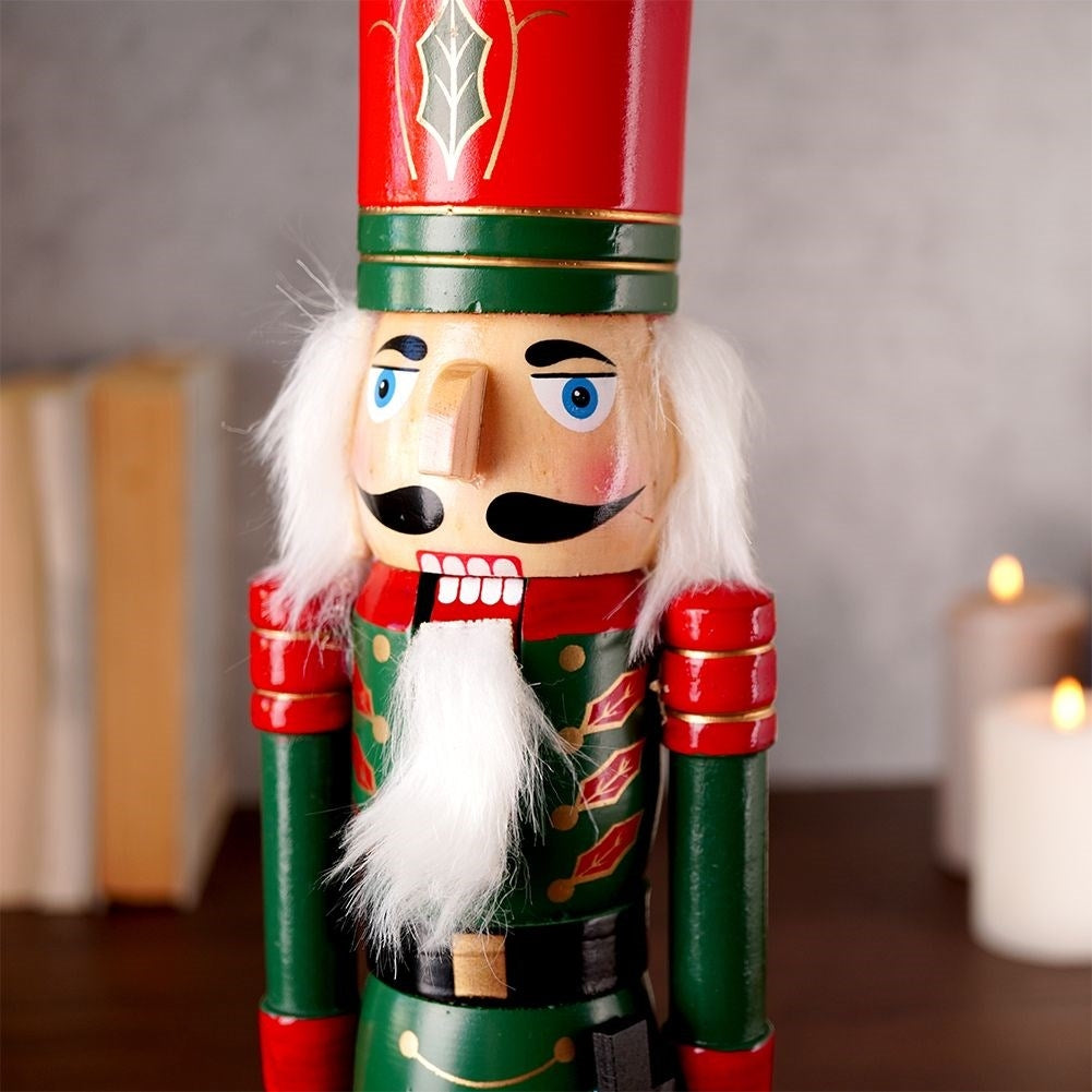Christmas decoration Nutcracker 38 cm in wood for Christmas atmosphere