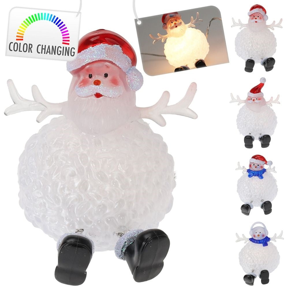 Christmas decoration table lamp: Santa/Snowman, Battery operated