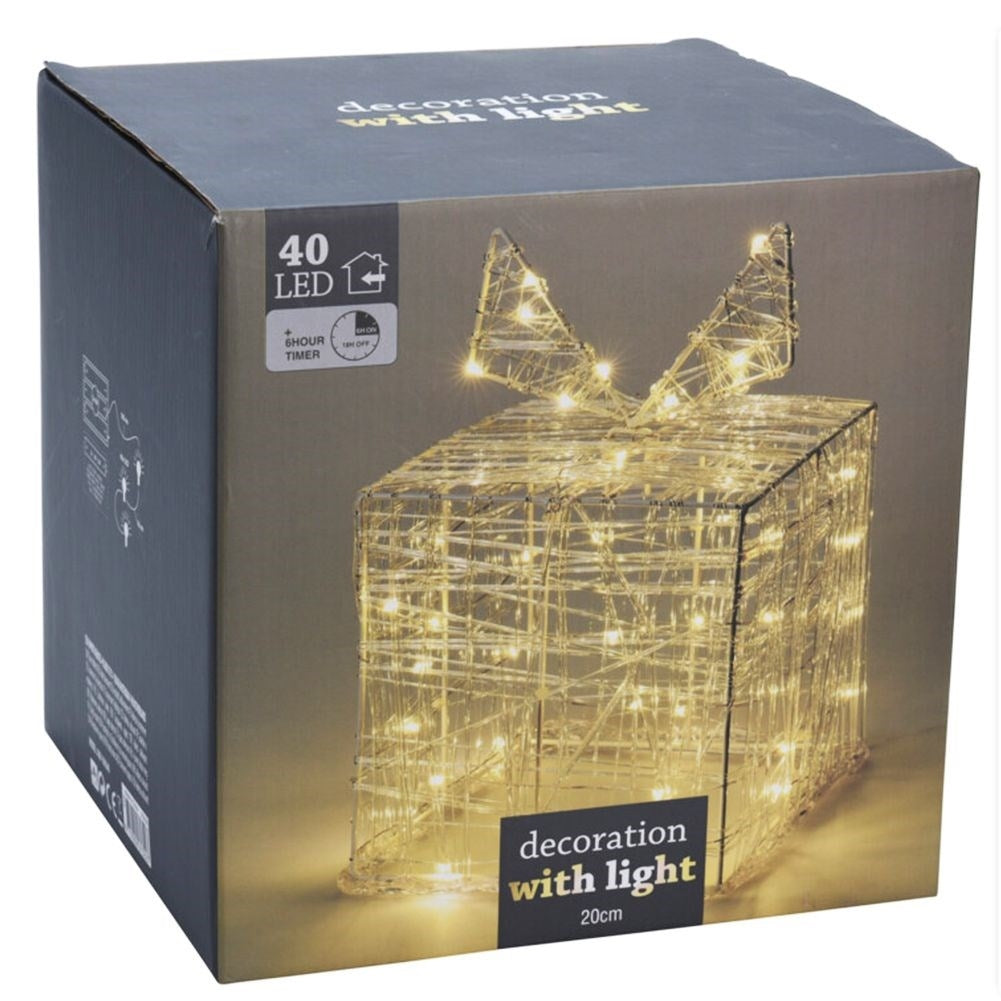 Christmas decoration with 40 LED lights for home and office