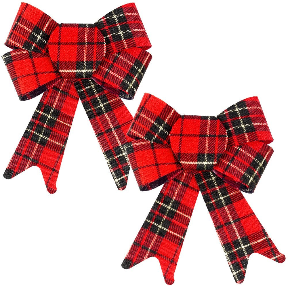 Christmas decorative bow 13x17 cm 2 pcs.