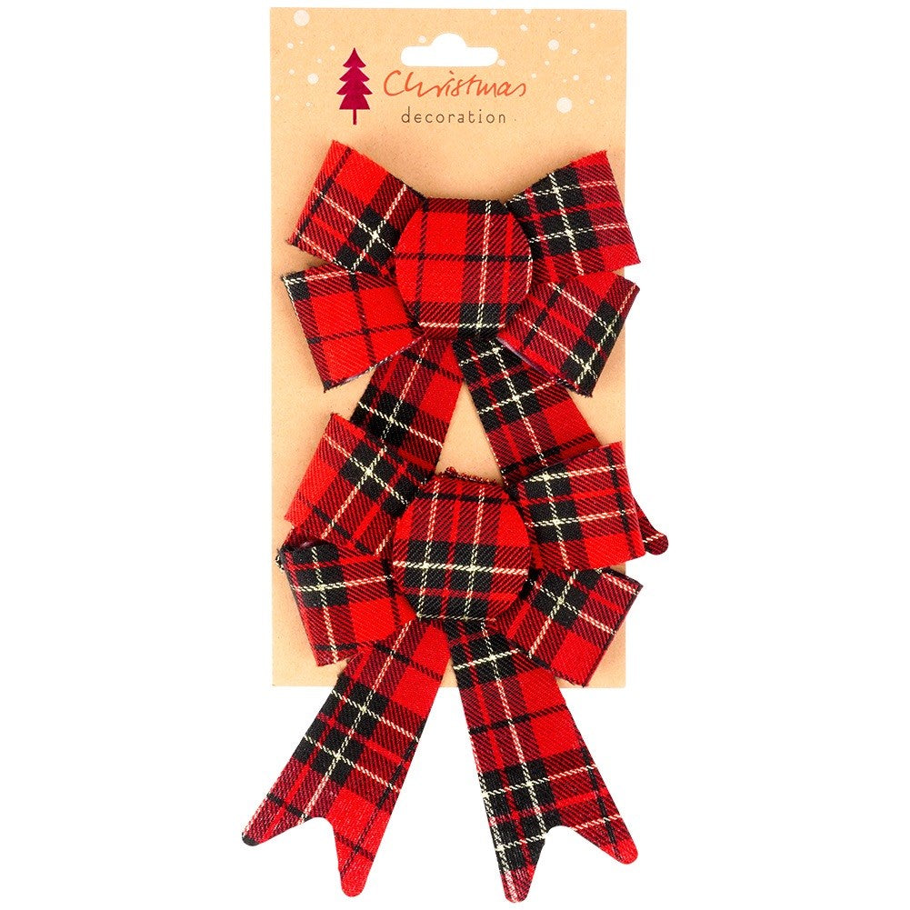Christmas decorative bow 13x17 cm 2 pcs.