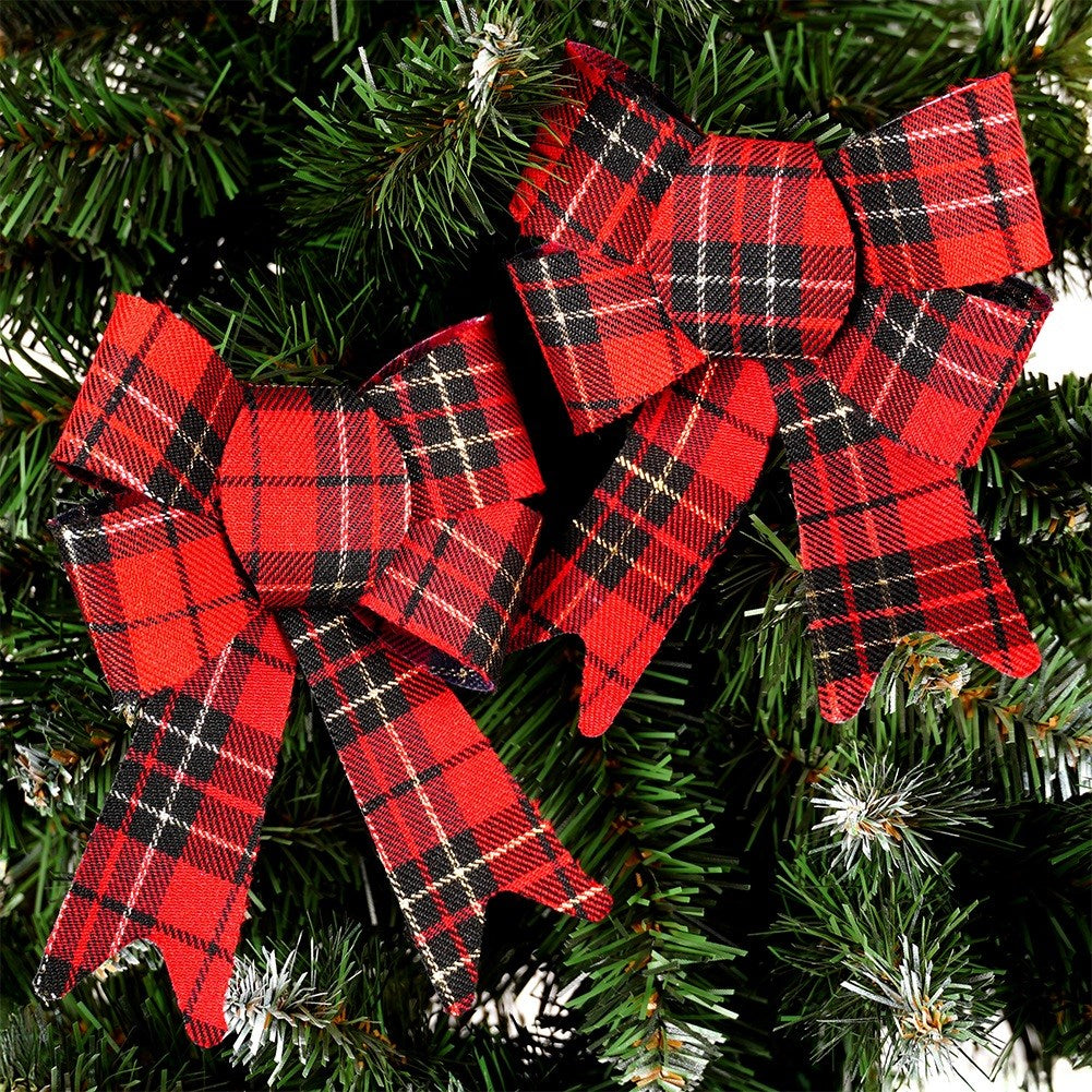Christmas decorative bow 13x17 cm 2 pcs.