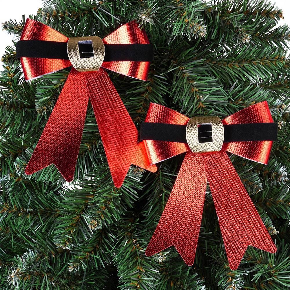 Christmas decorative bow 15x17 cm 2 pcs.