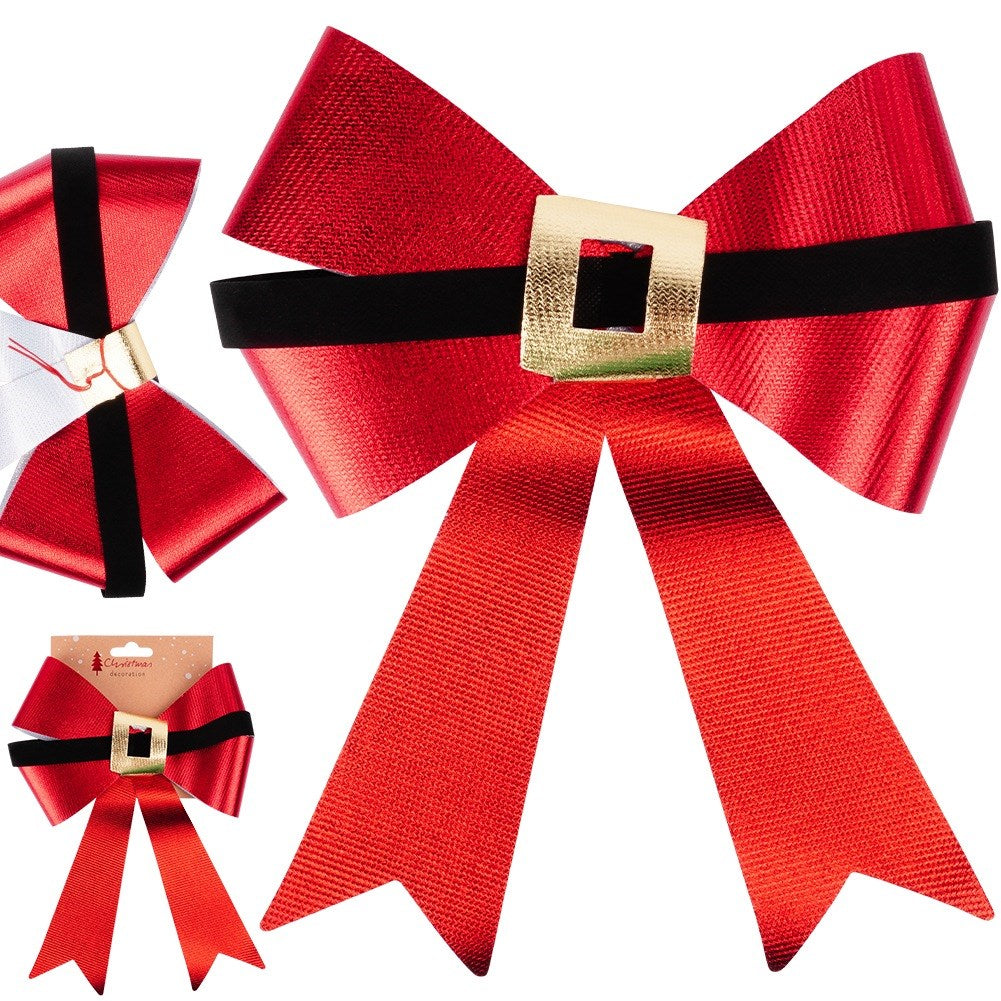 Christmas decorative bow 22x28 cm