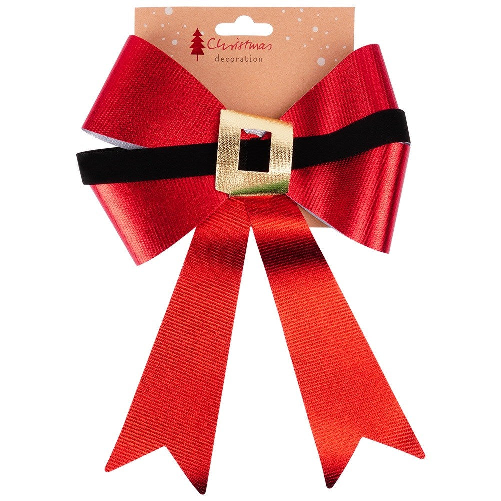 Christmas decorative bow 22x28 cm