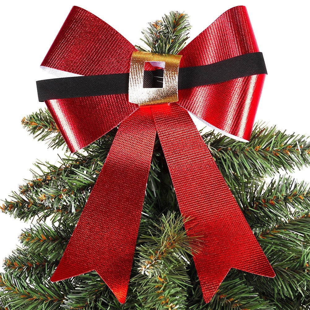 Christmas decorative bow 22x28 cm