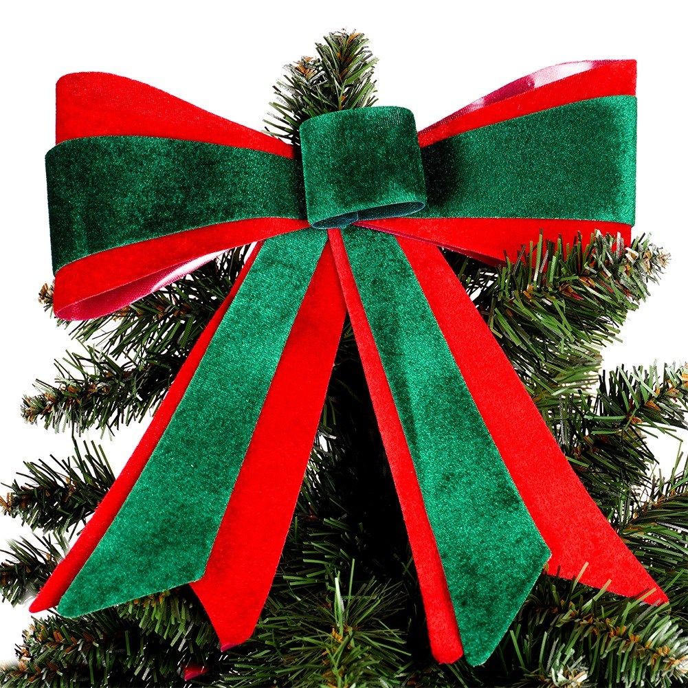 Christmas decorative bow 27x33 cm