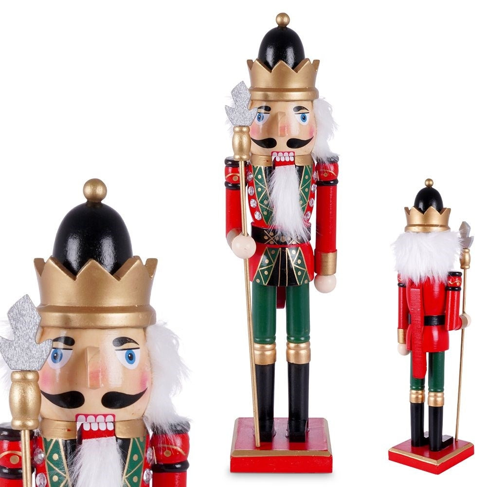 Christmas feeling with Wooden Nutcracker - 38 cm High