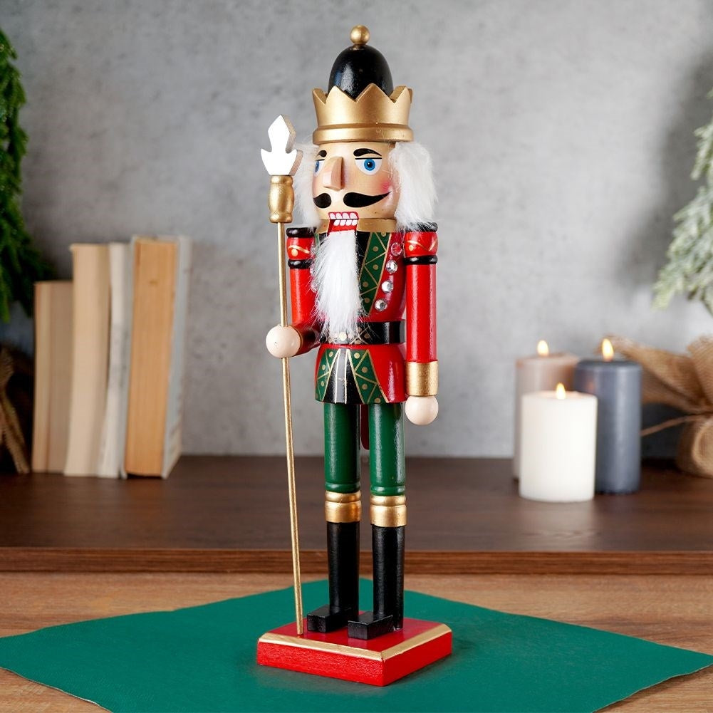 Christmas feeling with Wooden Nutcracker - 38 cm High