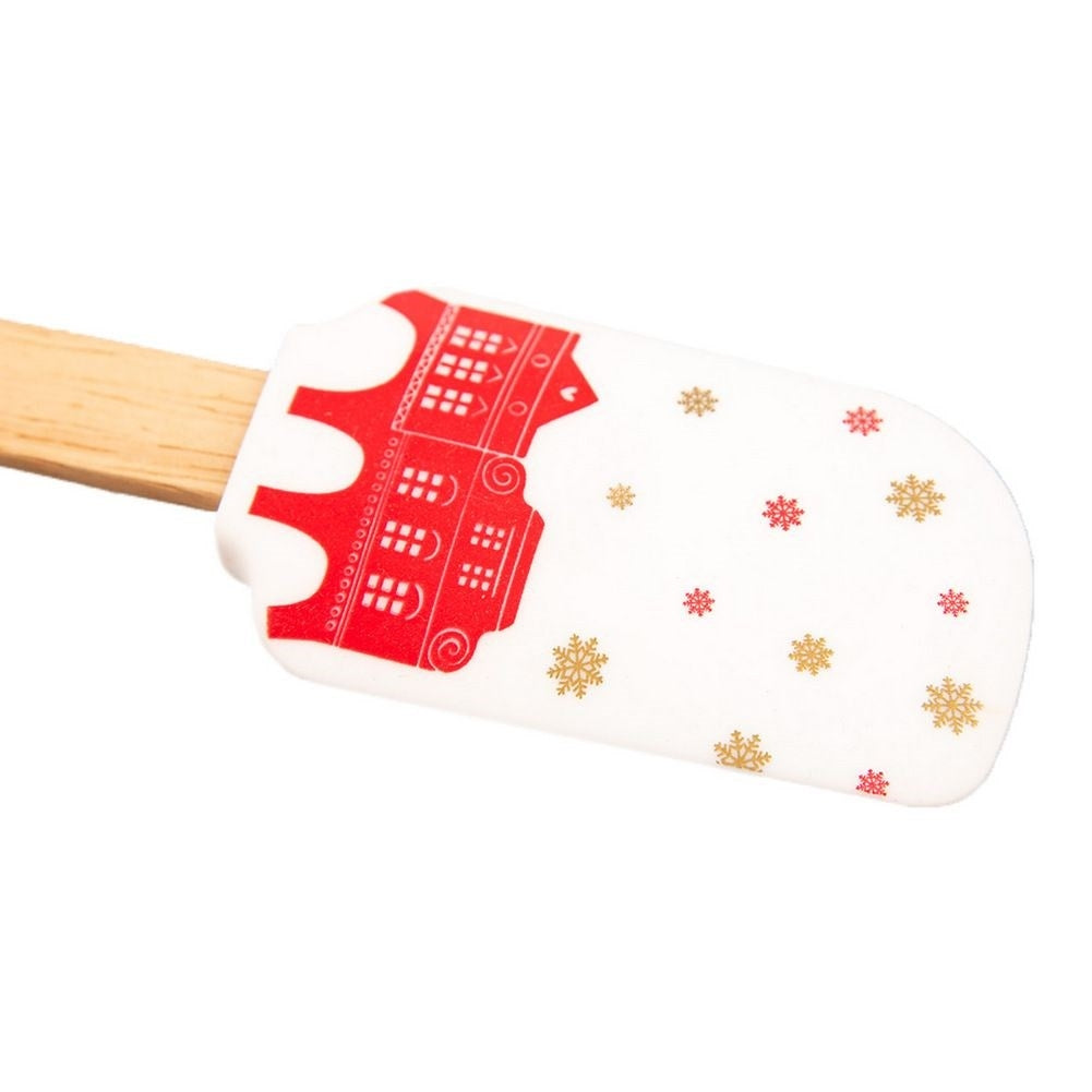 Christmas gift set: Silicone spatula & Christmas tree Gingerbread mold