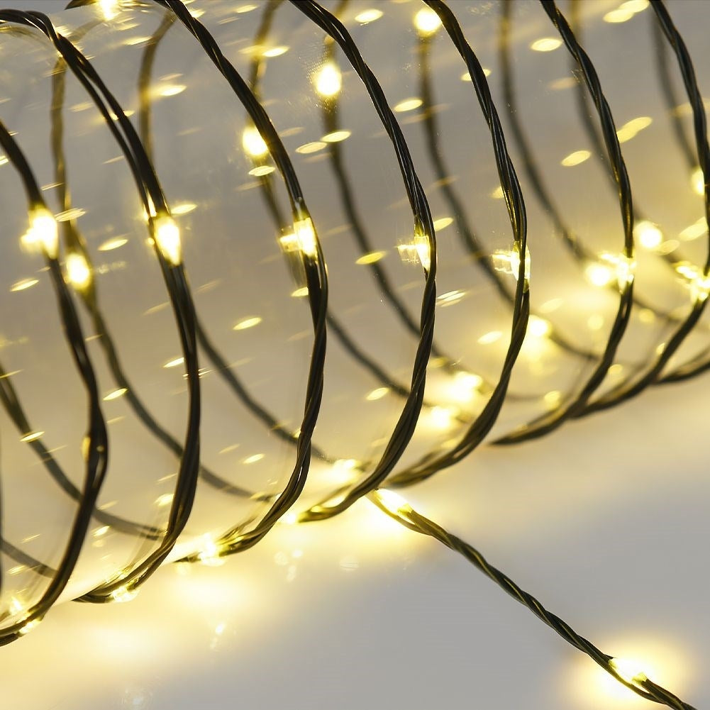 Christmas lighting 320 LED warm white, 2393 cm, mains power, inside/outside