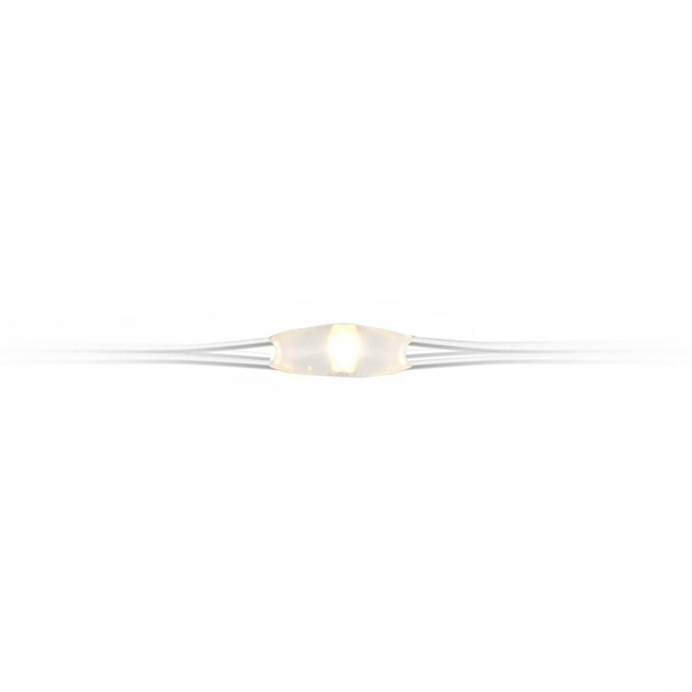 Christmas lighting 40 LED warm white on silver wire 195 cm