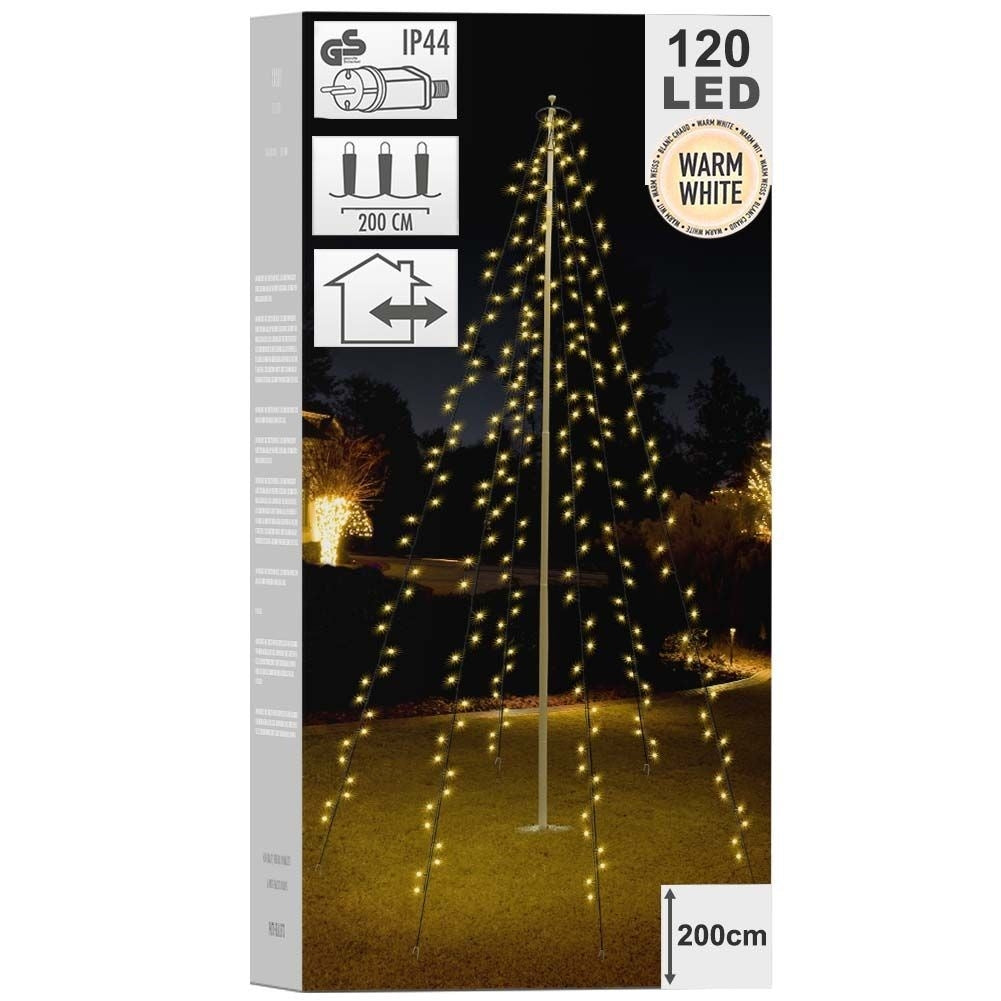 Christmas lighting: 6 chains of 120 LED lights for decoration