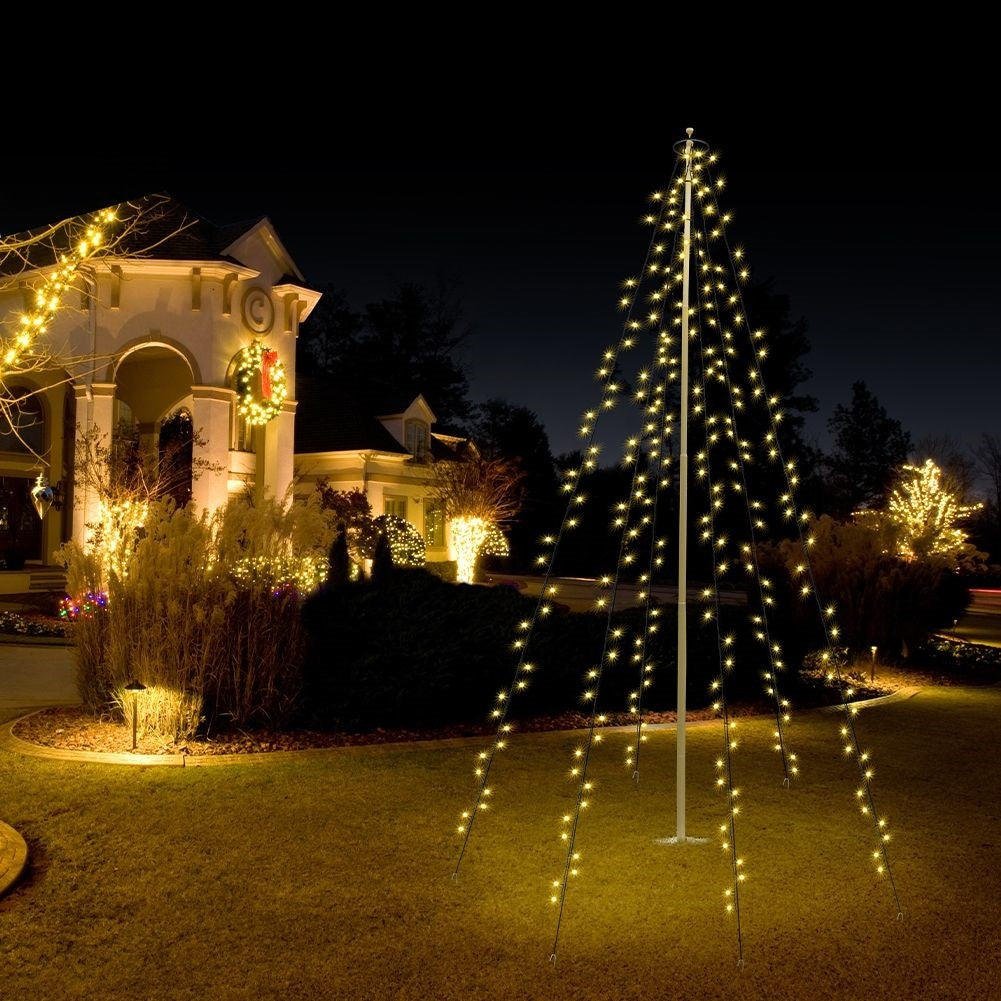 Christmas lighting: 6 chains of 120 LED lights for decoration