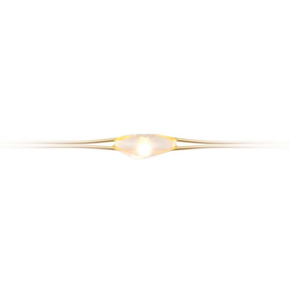 Christmas lighting on gold wire with 20 warm white LED lights