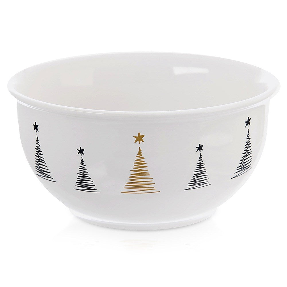 Christmas porcelain bowl CHRISTMAS TREE 13.5 cm, 560 ml