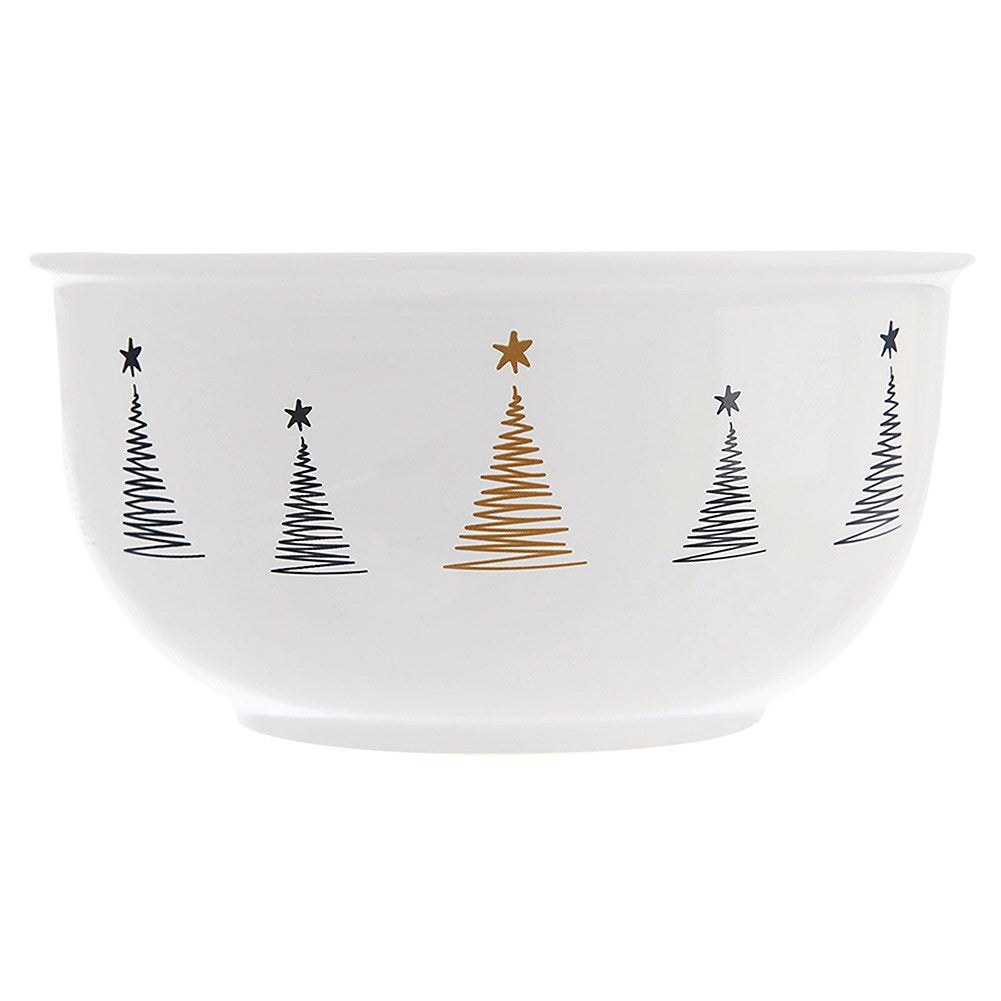 Christmas porcelain bowl CHRISTMAS TREE 13.5 cm, 560 ml