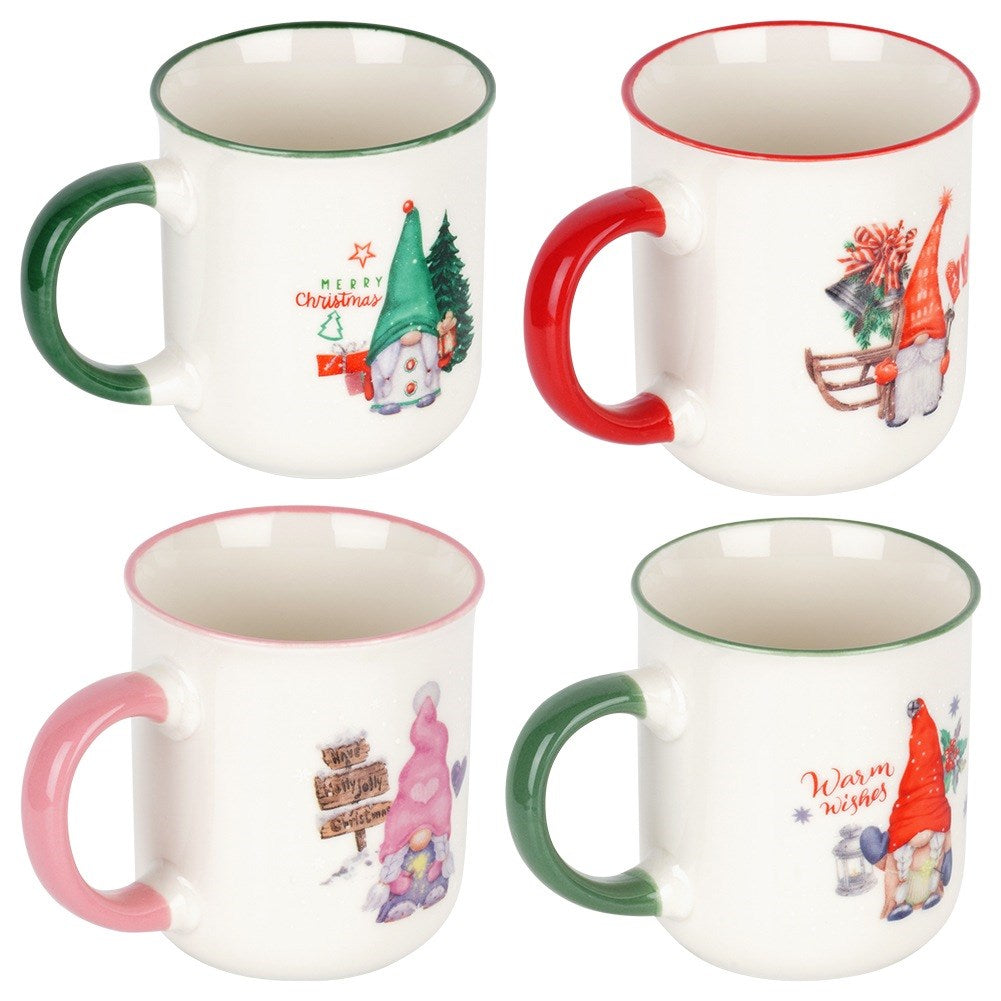 Christmas porcelain mugs 200 ml 4 pcs.